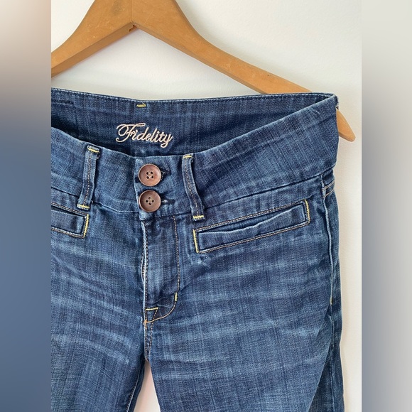 Fidelity Jeans Aloe Cropped Wide Leg size 28 - Picture 3 of 8